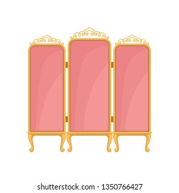 Pink screen white background