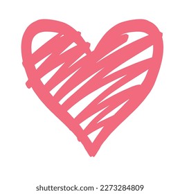 Pink scribble heart,suitable to make your graphic design more lovely, best resource for your design.