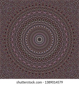 Pink seamless abstract curved triangle mosaic tile kaleidoscope mandala pattern wallpaper - symmetrical vector background graphic design