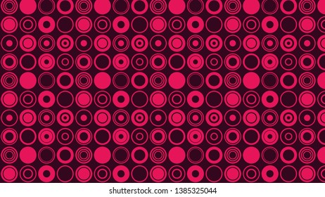 Pink Seamless Circle Pattern Background Image