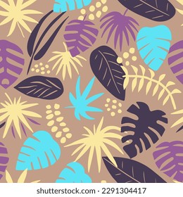 Pink Seamless Color Garden Shape Vector. Colorful Continuous Elegant Artistic Template, Seamless Texture. Hippie Repetitive Nature Isolated Scribble Background. 
