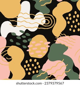 Pink Seamless Decoration Beauty Element Design. Vibrant Continuous Contemporary Isolated Surface, Seamless Sketch. White Endless Summer Decorative Artwork Art