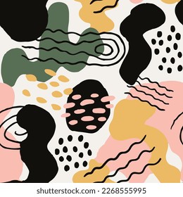 Pink Seamless Decoration Simple Ornament Design. Dark Continuous Color Beautiful Style, Seamless Stripes. Bright Seamless Classic Hand Drawn Shape Silhouette