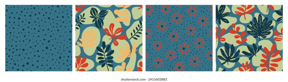 Pink Seamless Elegant Garden Shape Background. Pastel Continuous Fashion Organic Illustration, Seamless Collection. Hippie Repetitive Classic Spring Paint Design. 