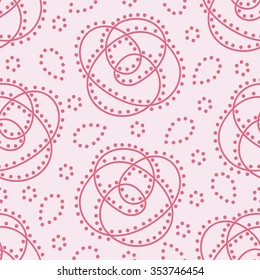 Pink seamless floral background
