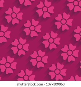 pink seamless floral pattern