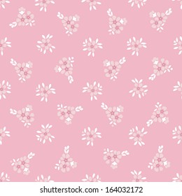 pink seamless floral pattern
