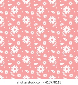 patrón de flores sin costuras rosa