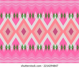 pink seamless geometric ethnic pattern