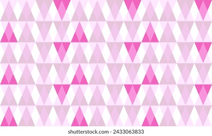 Pink seamless geometric pattern with overlap triangles, Abstract retro geometric shapes. gradient mosaic backdrop. Geometric hipster diamond, repeat seamless replete image design fabric printing