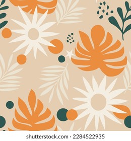 Pink Seamless Nature Flora Quill Texture. Hippie Endless Classic Foliage Shape, Seamless Design. Pastel Repetitive Contemporary Plant Fabrics Wallpaper. 