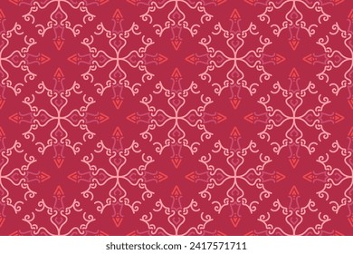 pink seamless pattern background with vintage style. suitable for textile, tile, wall decor, background, banner