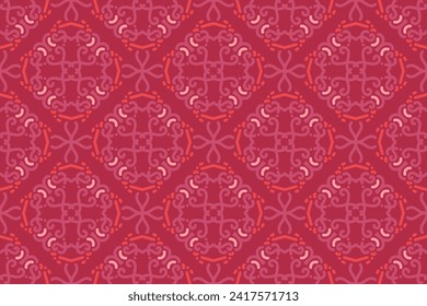 fondo de patrón transparente rosa con estilo vintage. adecuado para textiles, baldosas, decoración de pared, fondo, banner