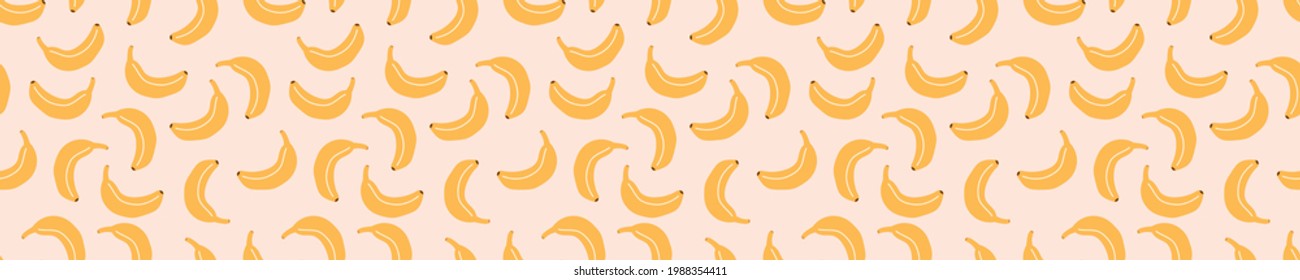 Pink seamless pattern with bananas