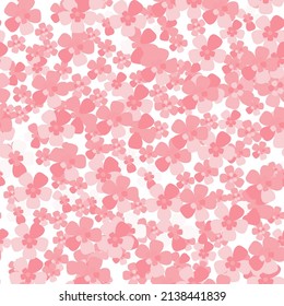 Patrón transparente rosa con flor de sakura de cerezo. Hermoso fondo de primavera para afiche, fiesta o tarjeta