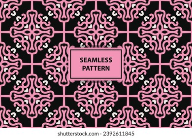 pink seamless pattern. cute background with modern minimal labels. Abstract geometric floral texture. Spring summer decor. Simple cute pattern design for babies, kids