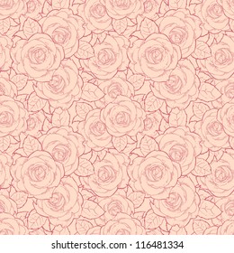 Rosa nahtloses Muster mit Blumen