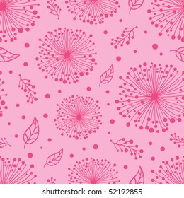 pink seamless pattern with fluff