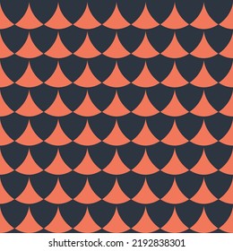 Pink seamless pattern geometric arch on dark background, elegant textile design and decoration