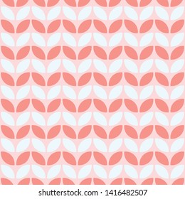 Pink seamless pattern with geometric shapes