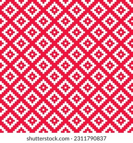 Pink seamless pattern with kilim design