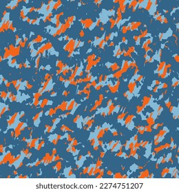 Pink  Seamless Pattern. Light Repeated Exotic Graphic Print. White Repeated Retro Graphic Design. Camouflage Vector Orange Seamless Urban Graphic Wrapping.