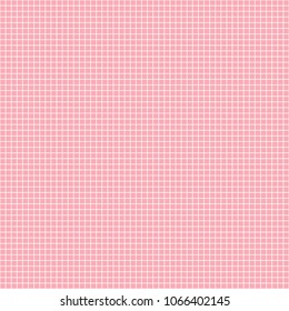 Pink seamless pattern mesh texture. Vector illustration isolated on a pink trend color background.