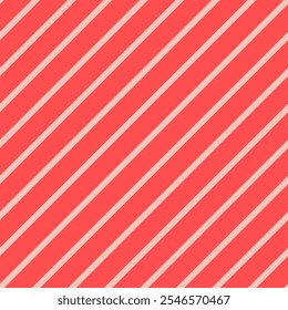 Pink seamless pattern with oblique light pink stripes