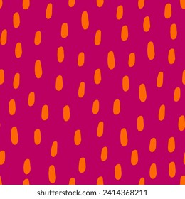 Pink seamless pattern with orange spots