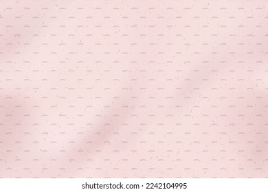 Pink seamless pattern with paper towel dot texture. Soft tissue background with geometric emboss. Clean cooking napkin surface. Recycled material with noise effect. Vector illustration.