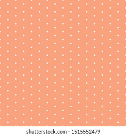 Pink seamless pattern with white dots