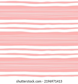 Pink seamless pattern with white hand-drawn lines.