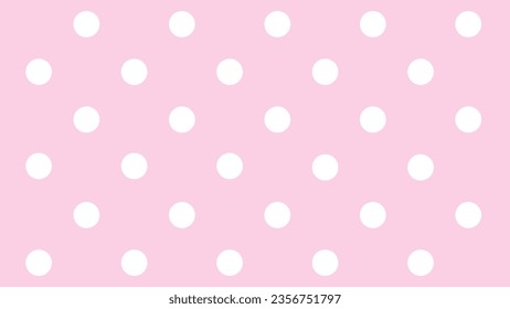 rosafarbene, nahtlose Muster mit weißen Polka-Punkten
