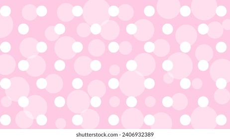 Pink Polka Dots Vector Art & Graphics