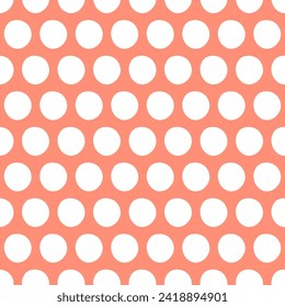 Pink seamless pattern with white spots