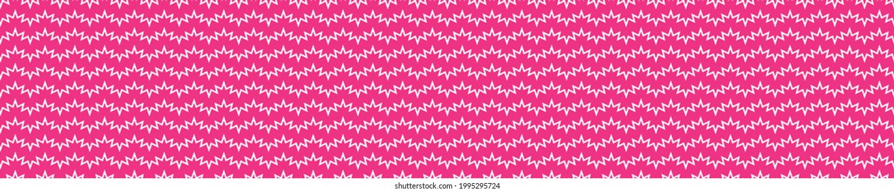 Pink seamless pattern with zig zag lines
