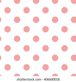  pink seamless polka dots pattern