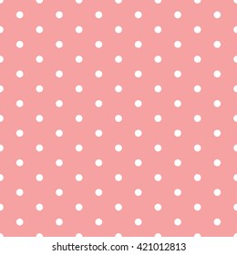 pink seamless polka dots pattern