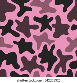 Pink Seamless Soldier Patterns Background Stock Vector (Royalty Free ...