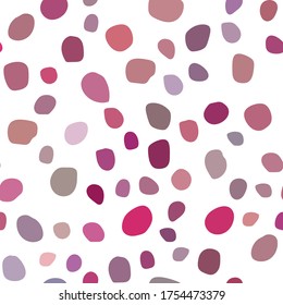 Pink Seamless Vector Art. Pink Vector Christmas Polka. Small Polka Dot. Random Spot Birthday. Geometric Eps Dot Splotch. Pink Retro Color Background. White Pattern Cool Bubble. Abstract Vintage Drop.