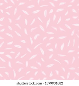 Pink seamless vector repeat pattern with simple leaf. Perefect for paper projects, wrapping and textile. Surface pattern design.