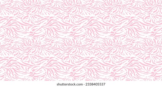 Pink seamless zebra pattern. Trendy pastel background