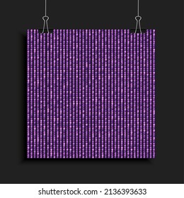 Secuencias rosadas, brillo, chispas, pastillas, plantilla de fondo de mosaico. Resumen de lujoso medio tono de fondo creativo vector. Rodas rosas con degradado de moda. Tejidos brillantes brillantes