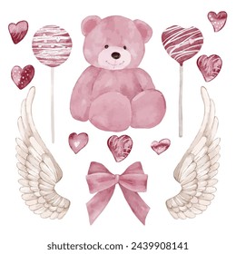Set rosa para el día de San Valentín