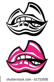 Pink sexy lips.