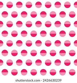 Pink shade circle pattern. Circle vector seamless pattern. Decorative element, wrapping paper, wall tiles, floor tiles, bathroom tiles.	