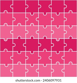 Pink shade jigsaw pattern. jigsaw line pattern. jigsaw seamless pattern. Decorative elements, clothing, paper wrapping, bathroom tiles, wall tiles, backdrop, background.
