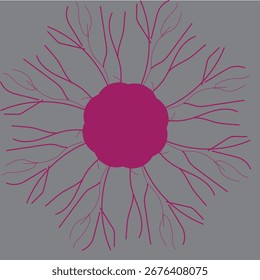 Diseño de forma rosa para su negocio