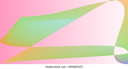 Pink Shape Layers Futuristic Blurred Background. Pastel Color Smooth Dynamic Technology Gradient Mesh. Fluid Modern Neon Rainbow Horizontal Lines. Minimal Digital Psychedelic Multicolor Illustration.