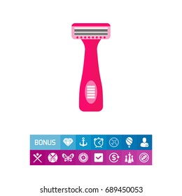 Pink shaver icon